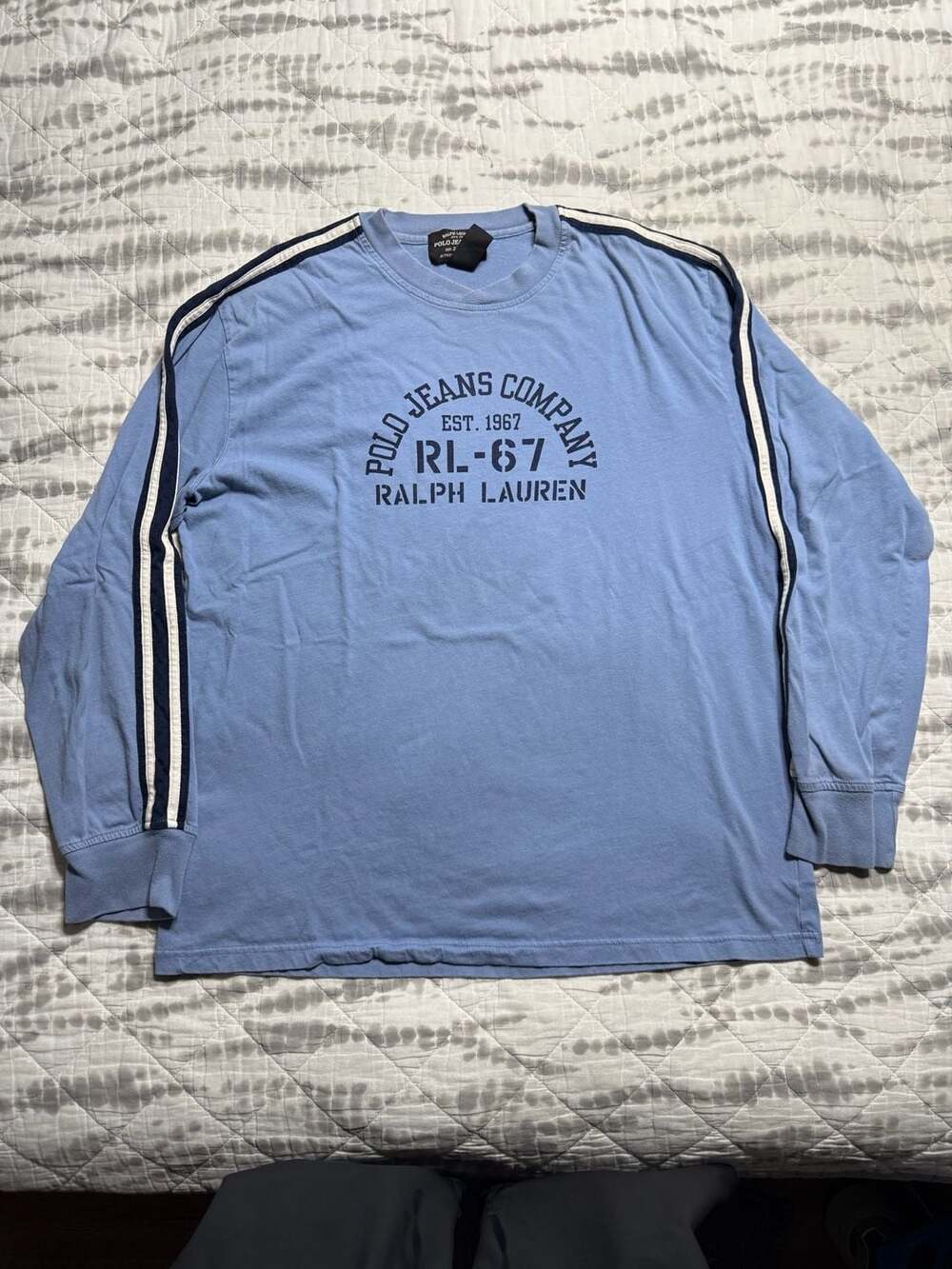Polo Jeans Co Ralph Lauren Long Sleeve T-Shirt Size M Blue